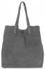 Kožené kabelka shopper bag Vittoria Gotti šedá V205454